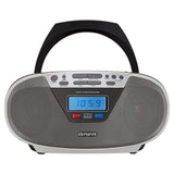 AIWA CDT-200 Boombox – CD, Bluetooth, USB & radio FM, argento
