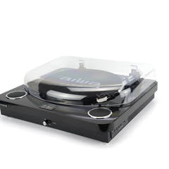 AIWA LPS-25 Giradischi – Bluetooth, USB e FM, nero