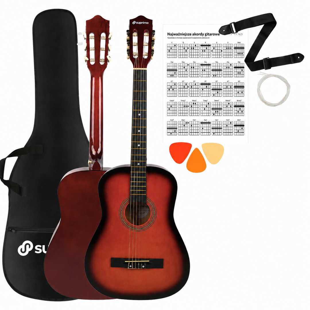 SUPRIMO CGS2 SB set di chitarra classica 4/4, sunburst