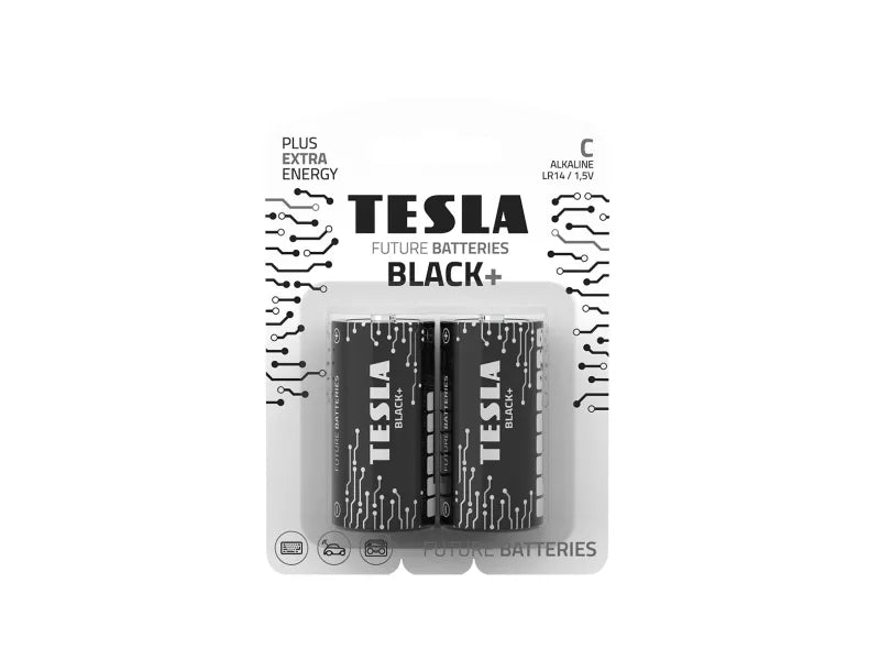 Tesla Black+ C Batterie (2 pz)
