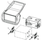 21CT23FT09 2-DIN frame for Fiat