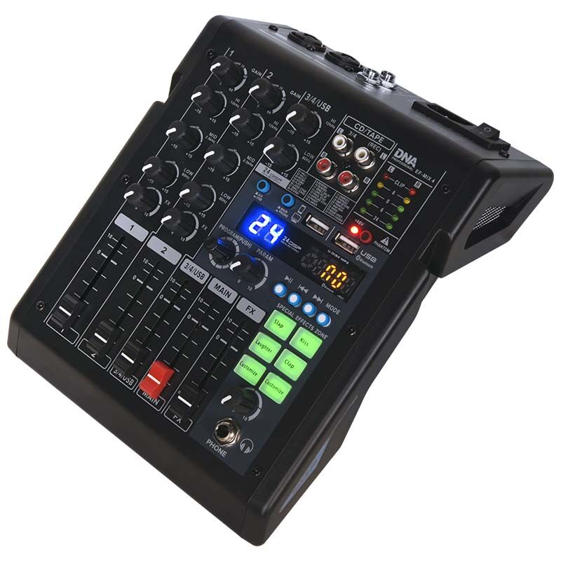 DNA EF-MIX 4, mixer a 4 canali con Bluetooth