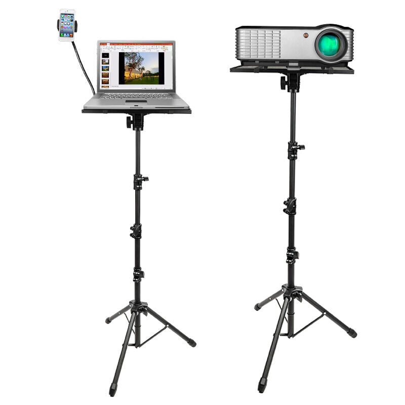 Supporto per laptop e proiettore con portasmartphone
