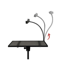 Supporto per laptop e proiettore con portasmartphone
