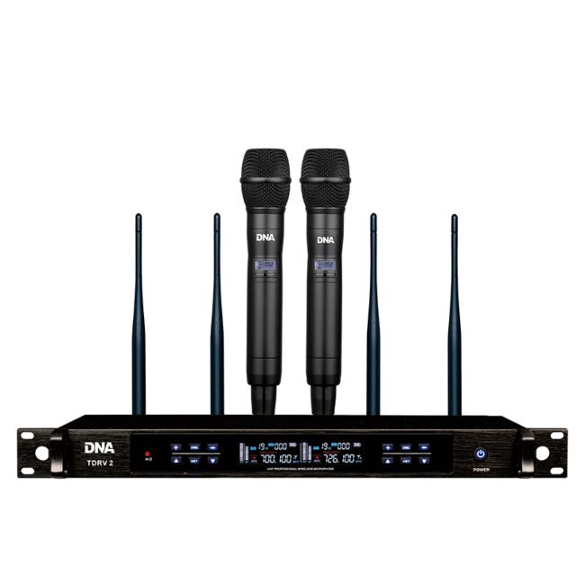DNA TDRV 2 microfono wireless con 2x trasmettitori Dora
