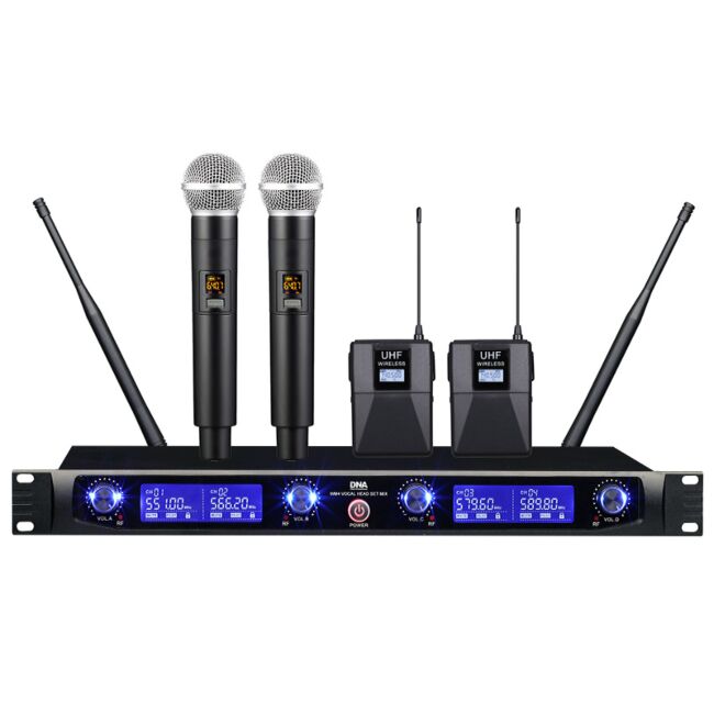 DNA WM4 Set di microfoni wireless combinato