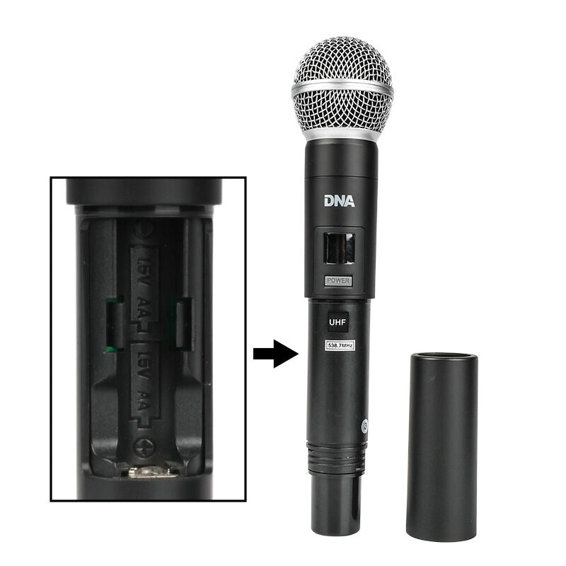 DNA WM4 Set di microfoni wireless combinato