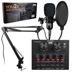 Set di microfoni per podcast e gaming