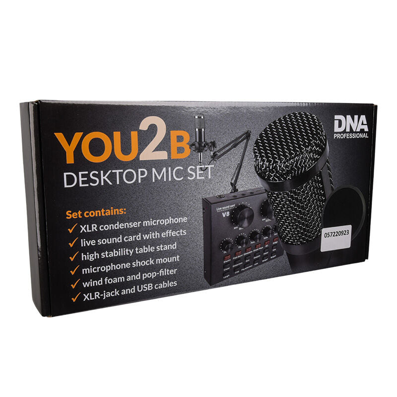 Set di microfoni per podcast e gaming