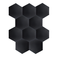 DNA AM3 BK Pannelli acustici 10 pezzi Nero Hexagon