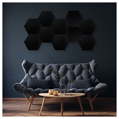 DNA AM3 BK Pannelli acustici 10 pezzi Nero Hexagon