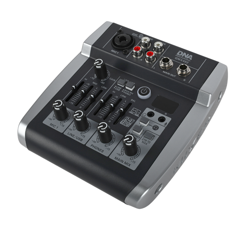 DNA QMX402 mixer audio 3 canali e Bluetooth