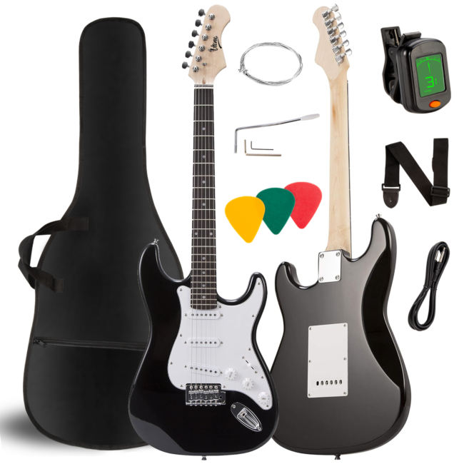 V-TONE EG 39 BK 4/4 stratocaster elektrisk guitar