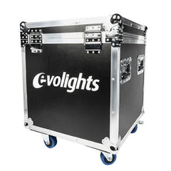Flightcase per 2 x Evolights Lumeno