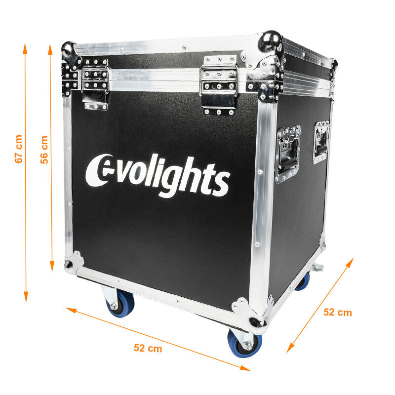 Flightcase per 2 x Evolights Lumeno