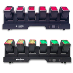 Evolights 6 Barra mobile Cannon 6x60W RGBW