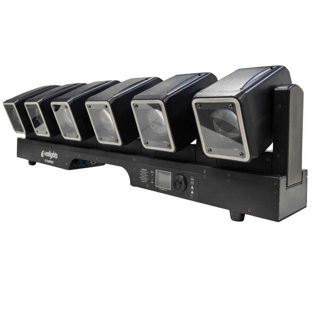 Evolights 6 Barra mobile Cannon 6x60W RGBW