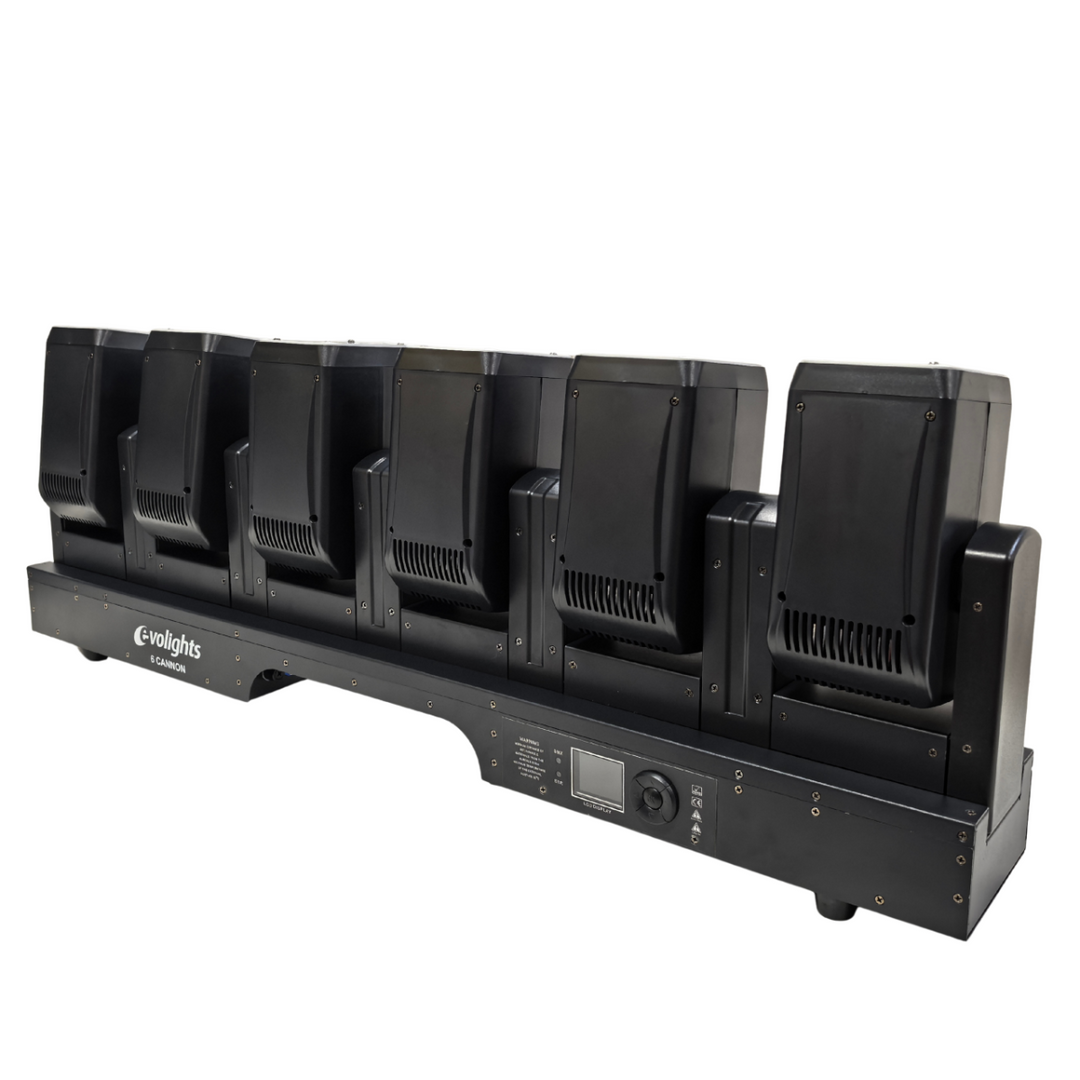Evolights 6 Barra mobile Cannon 6x60W RGBW