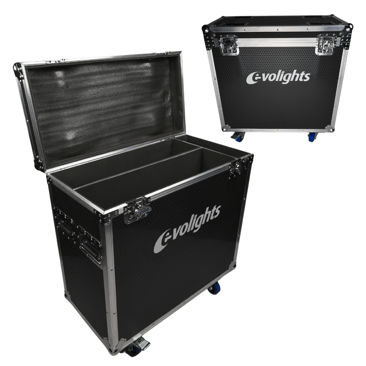 flightcase per 2 x Evolights Lumen 7 Ring