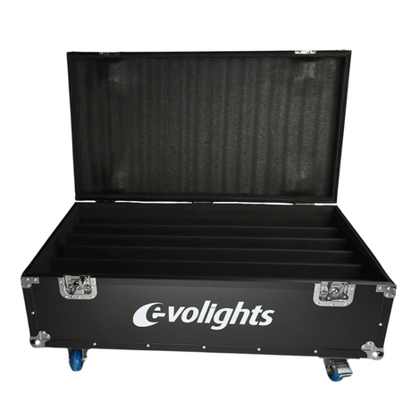 flightcase per 6 Evolights Pixel Bar 18x10W RGBW