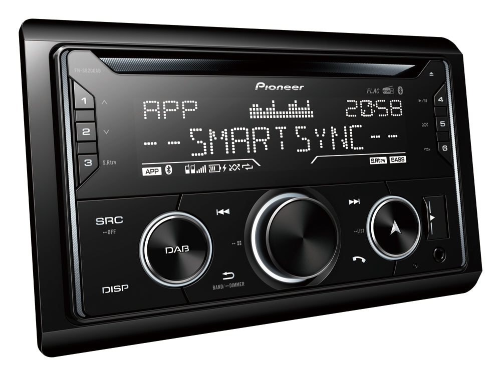 Pioneer FH-S820DAB 2-DIN Autoradio con DAB e Bluetooth