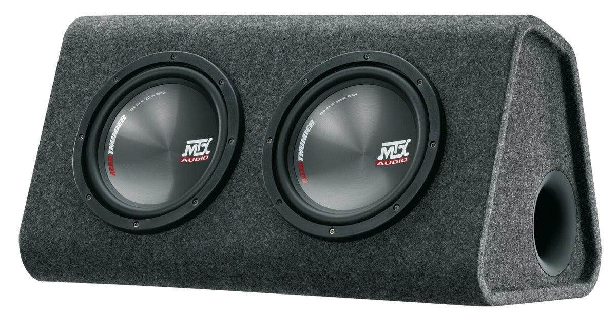 MTX RTP8x2 Active dual 8" subwoofer with built-in class-D amplifier