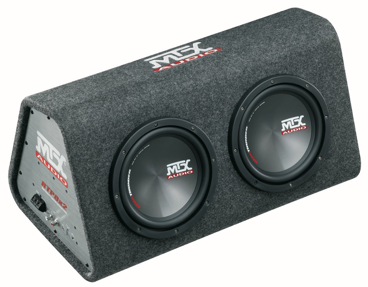 MTX RTP8x2 Active dual 8" subwoofer with built-in class-D amplifier