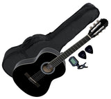 Pacchetto Chitarra Spagnola 4/4, nero
