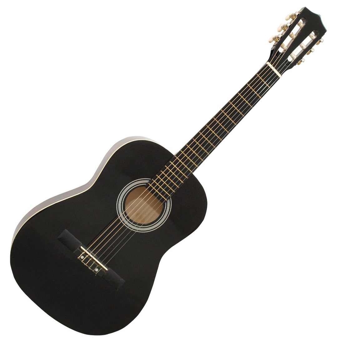 DiMavery AC-303 Chitarra classica spagnola 3/4 (Nero) Startpakke