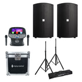 Impianto Karaoke con 2 Microfoni (Nero)