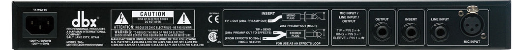 dbx 286S Preamp per Microfoni