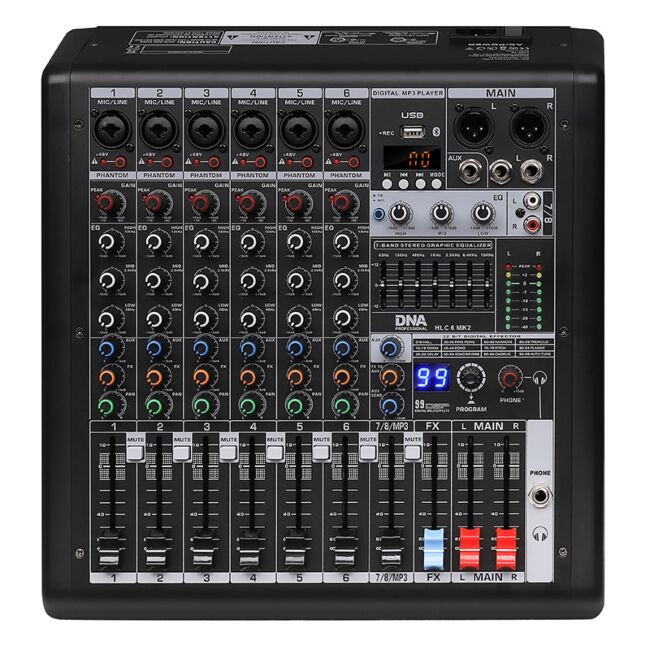 DNA HLC 6 MK2 mixer audio analogico a 6 canali U