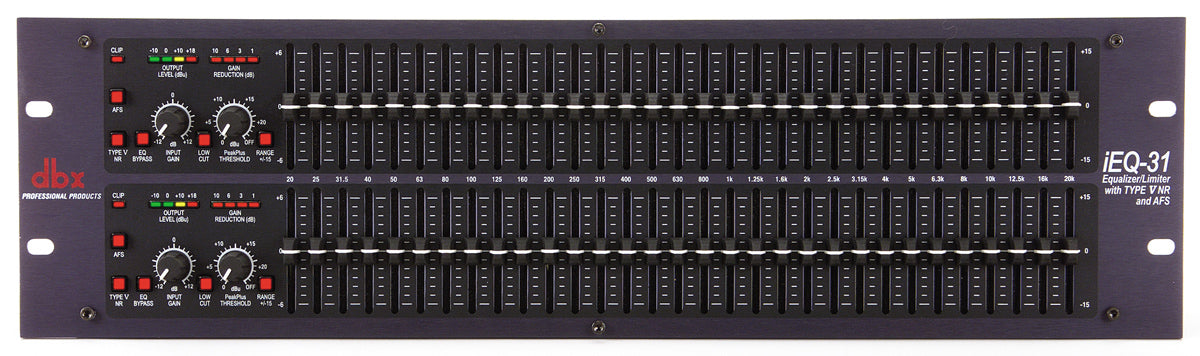 dbx iEQ31 2x 31 Bande Equalizzatore Grafico/Limiter
