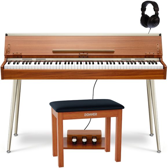 Donner DDP-80 PLUS pianoforte elettrico Bundlepakke