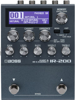Boss IR-200 Simulatore di Amplificatore Pedale per Chitarra