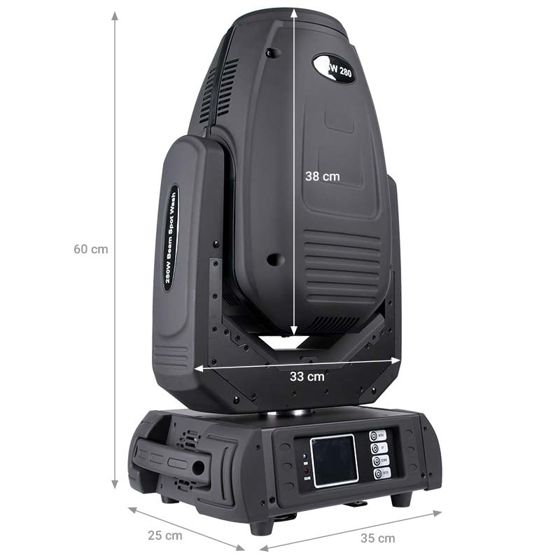 LIGHT4ME BSW 280 moving head beam spot wash ibrido a scarica