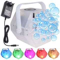 Light4Me Bubble LED Macchina per bolle con luci LED multicolori