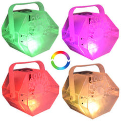 Light4Me Bubble LED Macchina per bolle con luci LED multicolori