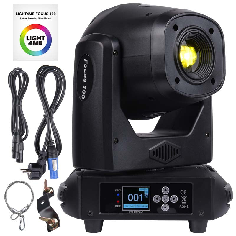 LIGHT4ME FOCUS 100 SPOT PRISME LED-bevægeligt hoved