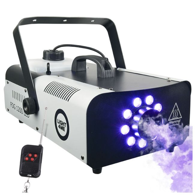 Light4Me Fog 1200 LED Macchina del Fumo 1200W con RGB LED & DMX