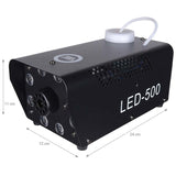 Light4Me Fog 500 LED Røgmaskine 500W med RGB LED Lys