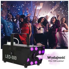 Light4Me Fog 500 LED Macchina del Fumo 500W con luce LED RGB