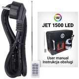 Light4Me JET-1500LED Macchina del Fumo verticale LED