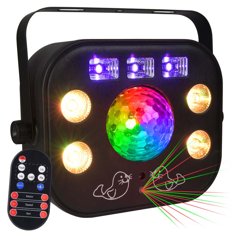 LIGHT4ME MULTIFASE effetto multiplo LED faro UV wash