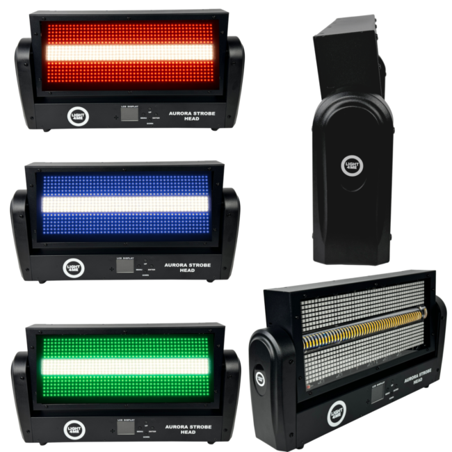 LIGHT4ME AURORA STROBE HEAD bevægelig strobe scene
