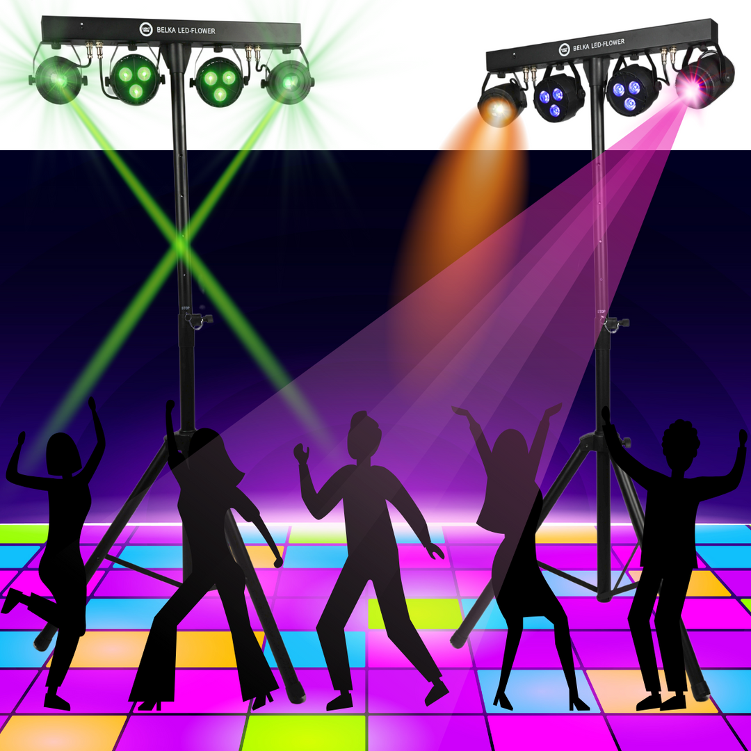 Light4Me T-BAR LED Flower e fari Par