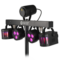 Light4Me T-Bar Par LED Derby Laser MultiBar