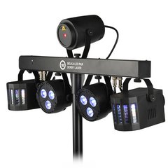 Light4Me T-Bar Par LED Derby Laser MultiBar