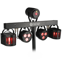 Light4Me T-Bar Par LED Derby Laser MultiBar