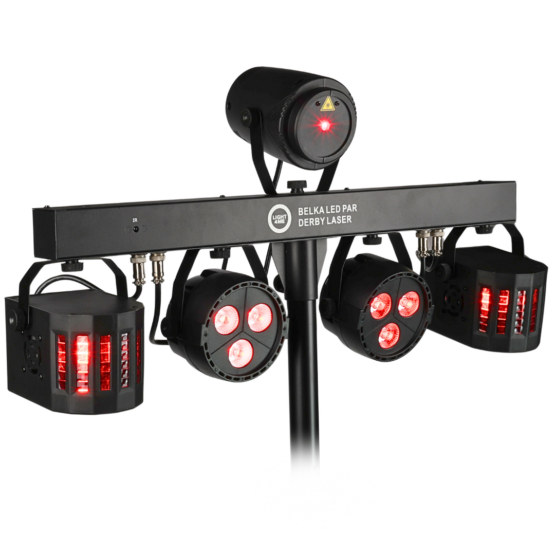 Light4Me T-Bar Par LED Derby Laser MultiBar